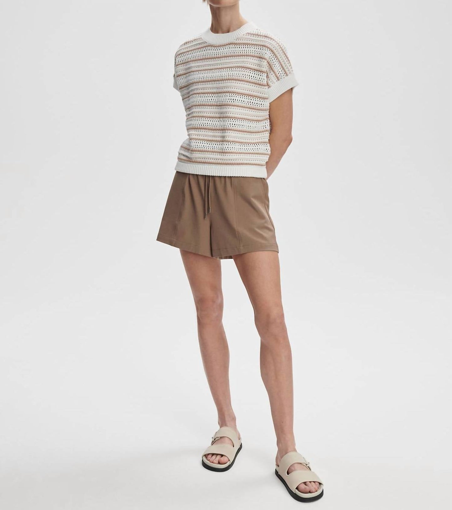 Varley - Ciara Stripe Knit Top