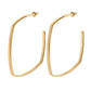 Eklexic - Women's Square Shaped Hoop Earrings