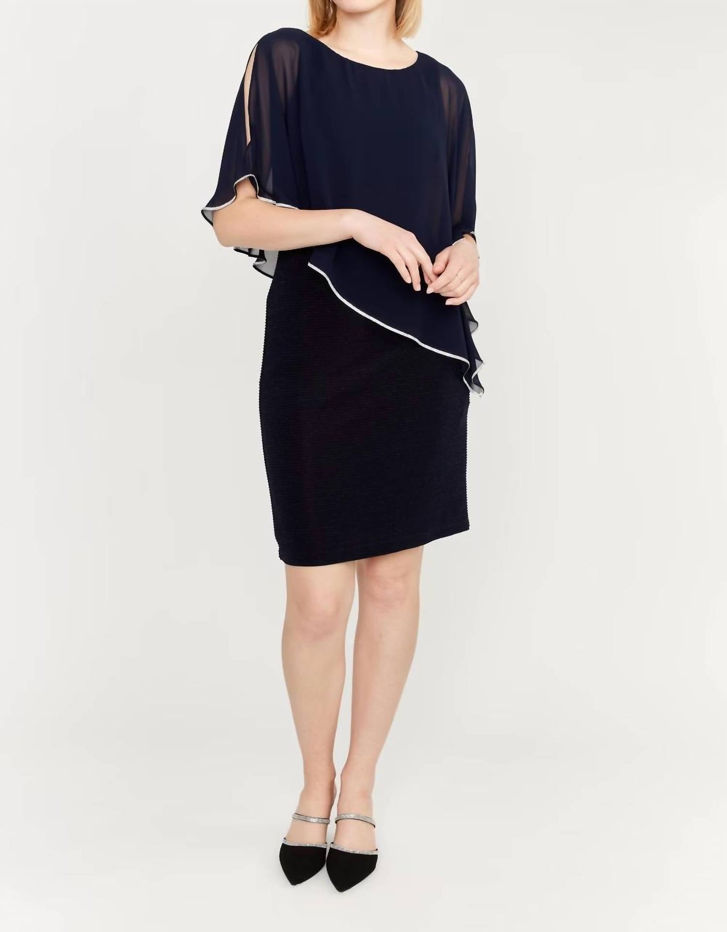 Frank Lyman - Knee-length Sheath Woven Dress