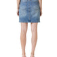 Habitual - Button Front Denim Mini Skirt