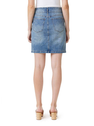 Habitual - Button Front Denim Mini Skirt