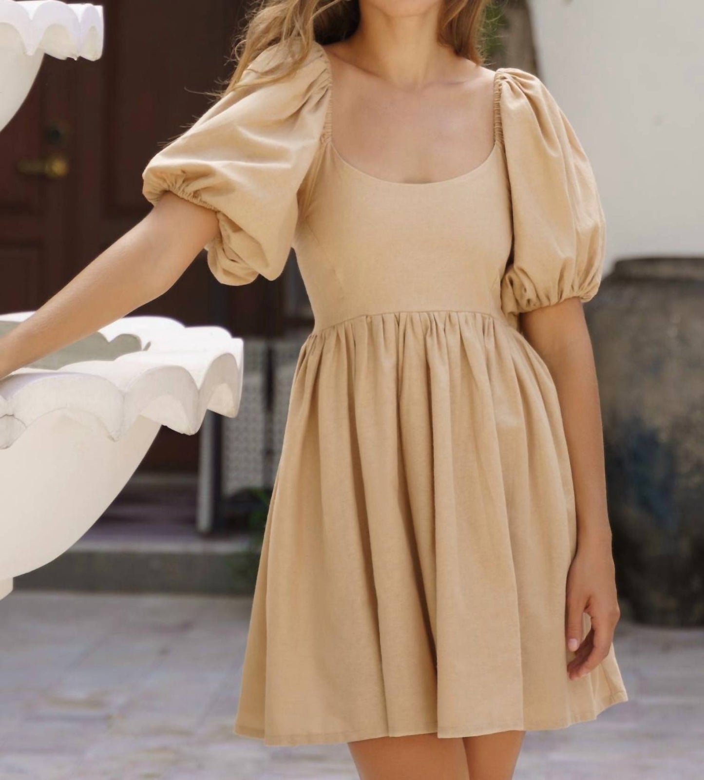 Bali Elf - Strawberry Fields Puff Sleeve Mini Dress