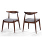 Dining Chairs With Ergonomic Backrest & Comfort Cushions (Set of 2)