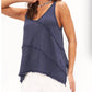 Project Social T - Wavy Baby Relaxed Seamed Textured Tank