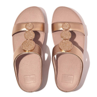 Fitflop - Women's Halo Bead Circle Metallic H-bar Slides