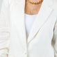 Cinq A Sept - Linen Suiting Kylie Blazer - Ivory