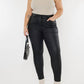 Kancan - High Rise Coated Ankle Skinny Jeans - Plus