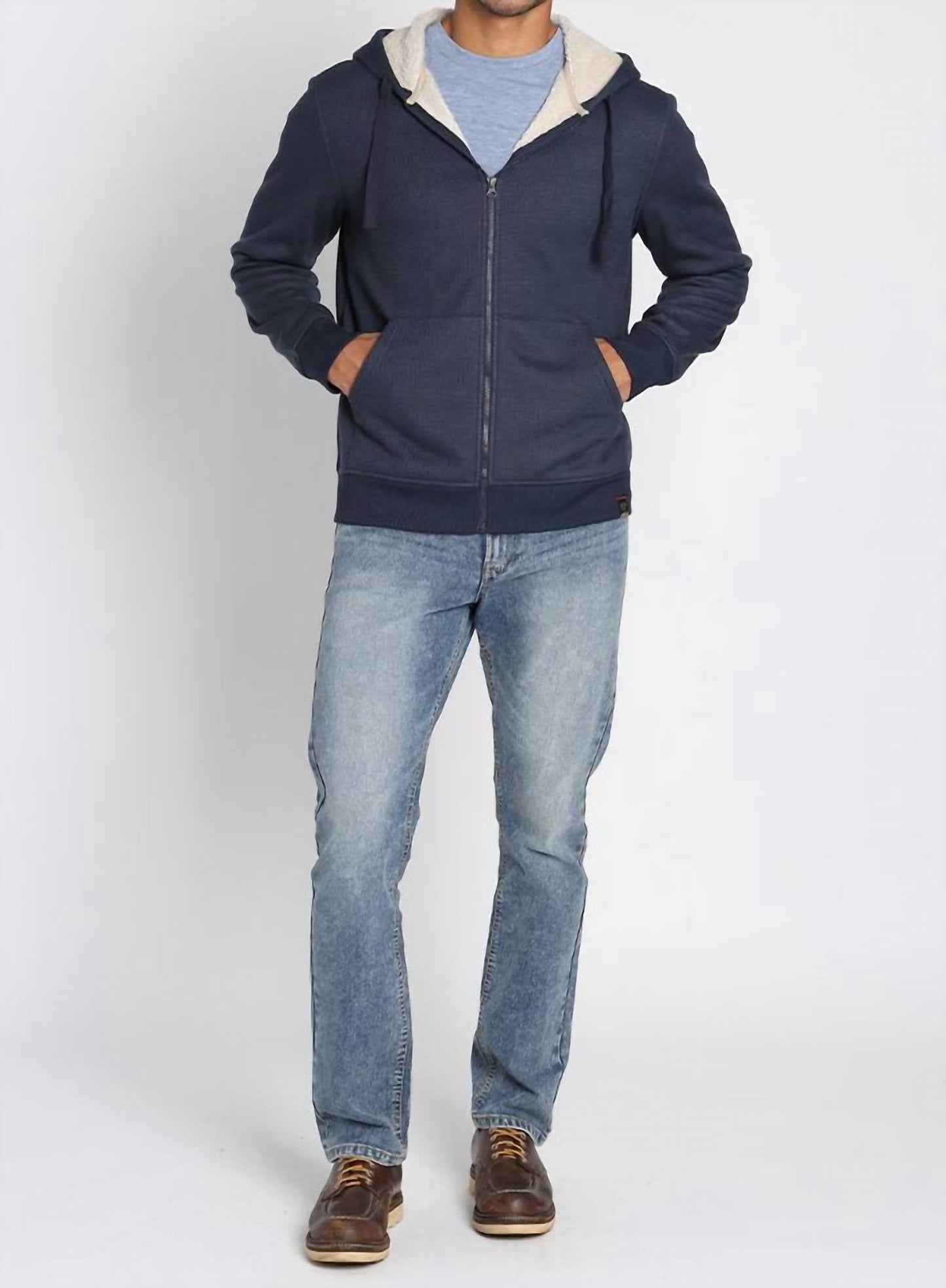 Jachs New York - Sherpa Lined Waffle Hoodie