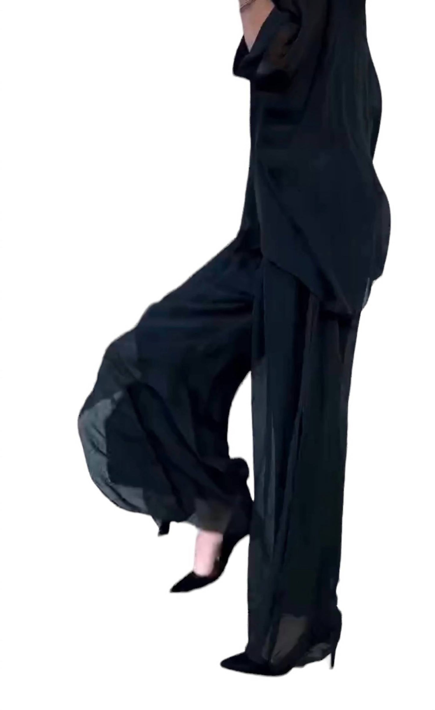 Gigi Moda - Jasmin slit silk pants