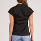 Elan - Button Down Tie Waist Shirt