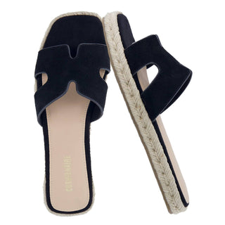 Cushionaire - Women’s Avocado Espadrille Slide Sandal