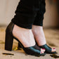 Jessica Simpson - Women's Sherron Leather Ankle Strap Heel