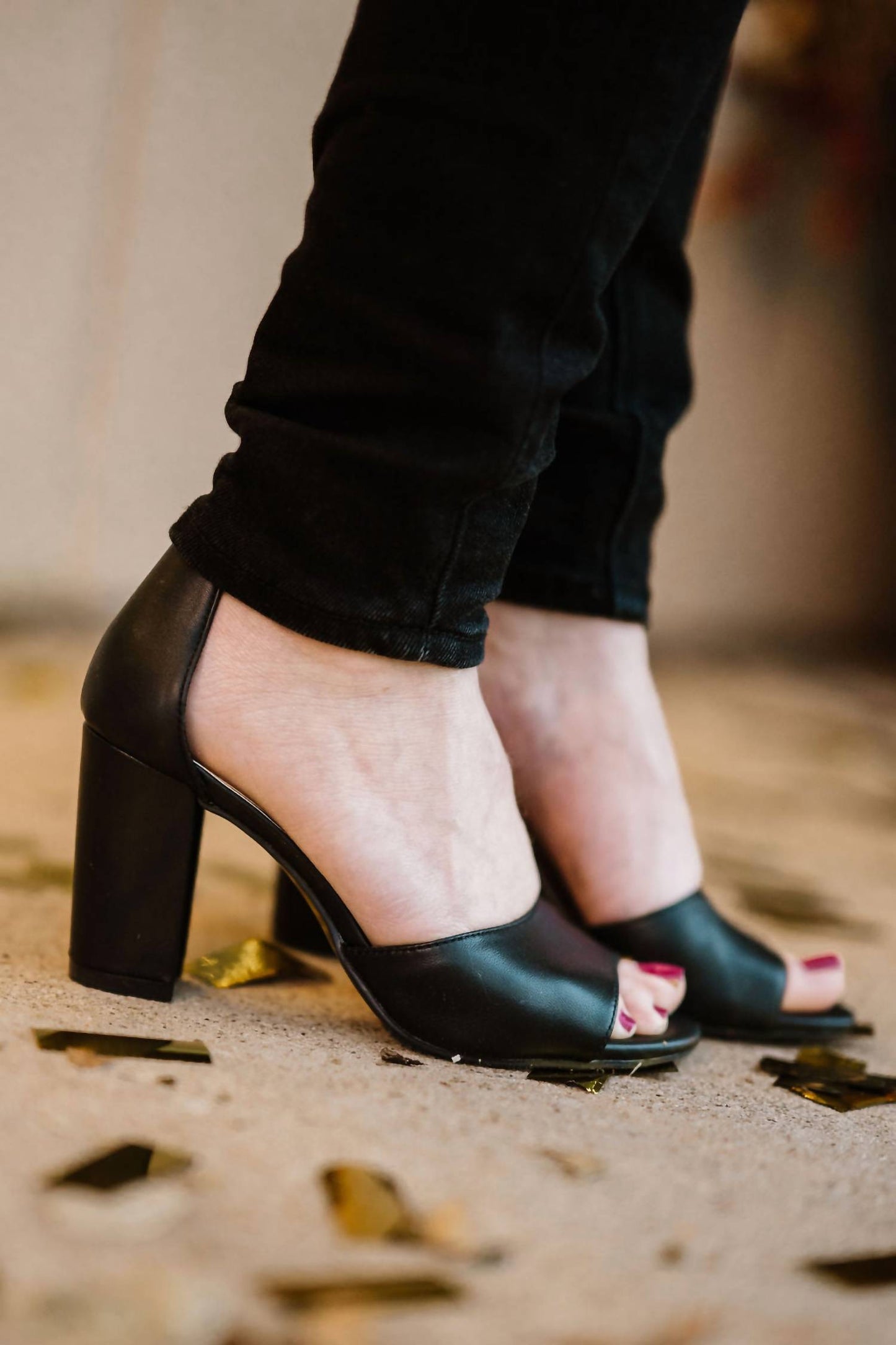 Jessica Simpson - Women's Sherron Leather Ankle Strap Heel