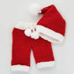 Huggalugs - Newborn Santa Knit Hat And Pant Set