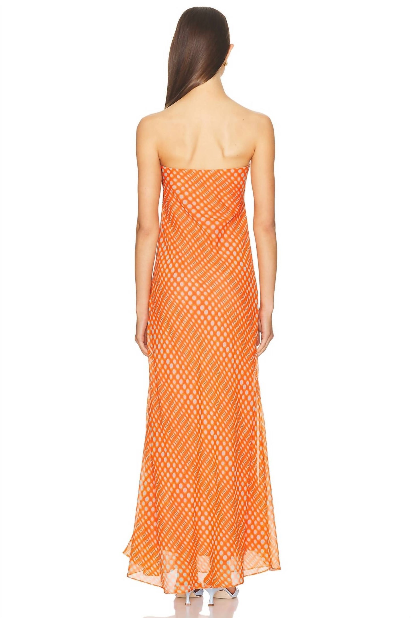 Christopher John Rogers - Wiggle Dot Strapless Maxi Dress