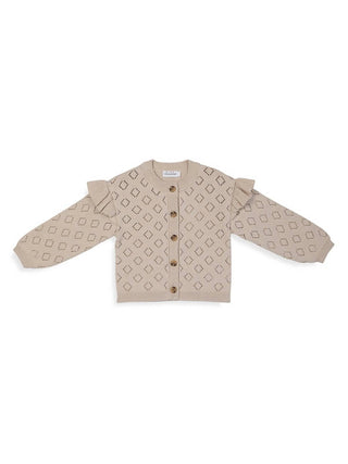 Rise Little Earthling - Kid's Pointelle Cardigan
