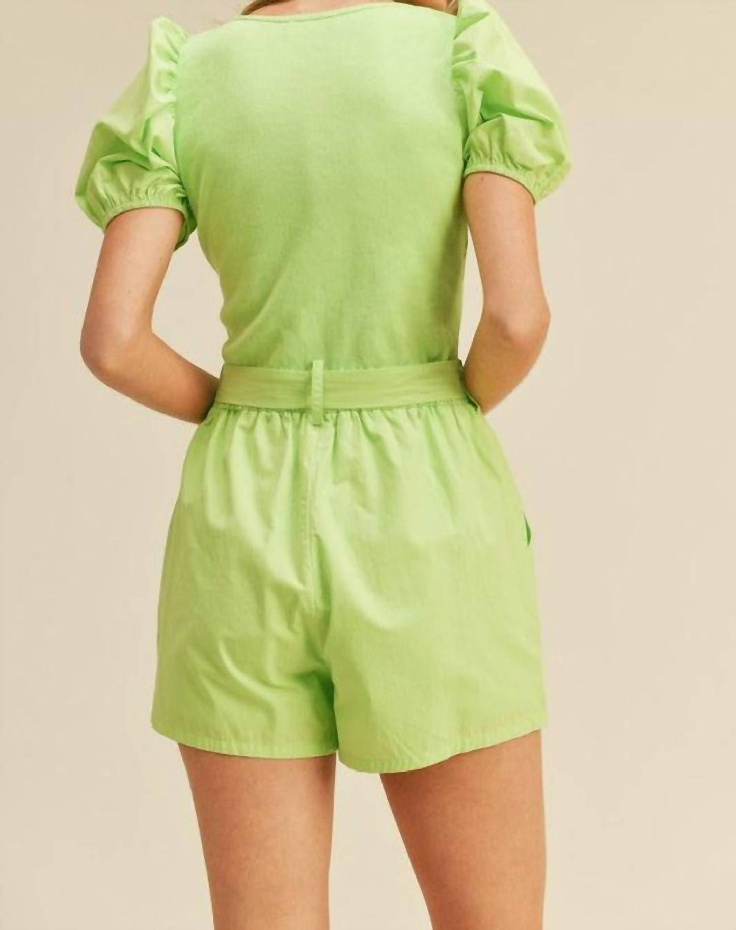 &Merci - PUFF SLEEVE ROMPER