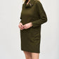 Joseph Ribkoff - Needle Rib Zipper Collar Cocoon Dress