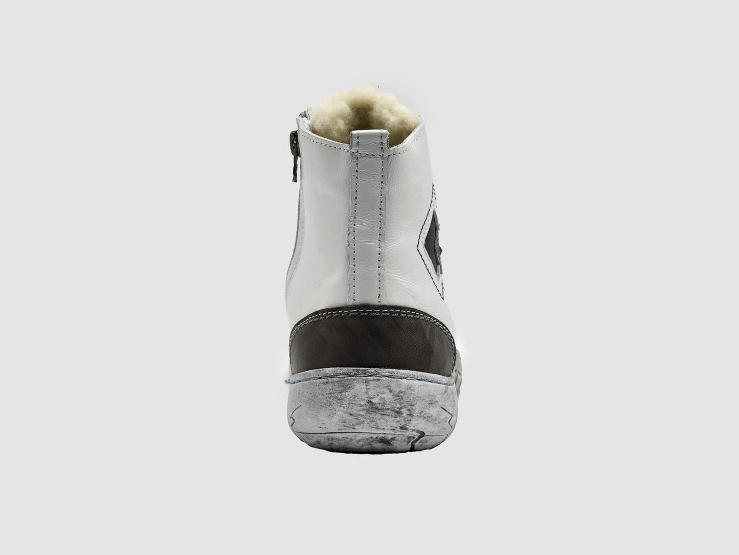 Kcr Group - Women's Original Thick Wool-lined Zip-up Leather Boots