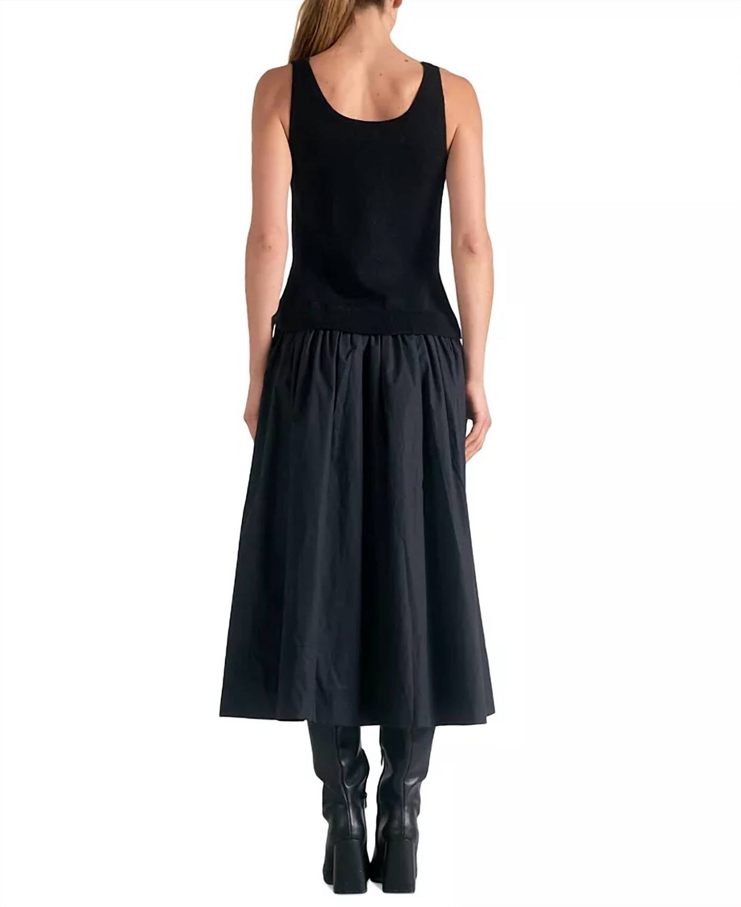 Elan - Mixed Textile Ariel Midi Dress