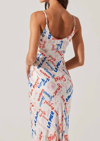 Astr - Joan Printed Maxi Dress