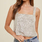 Wishlist - Sequin Relaxed Crop Tank