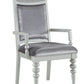 Maverick Arm Chair Set of 2 - Silver