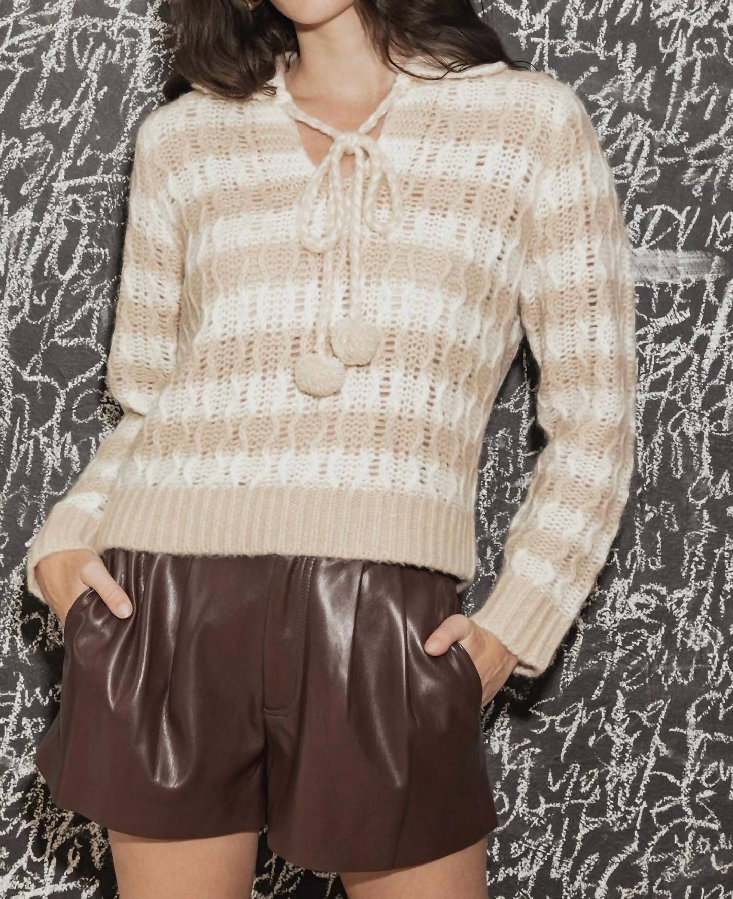 27 Miles Malibu - Adler Striped Collar Sweater