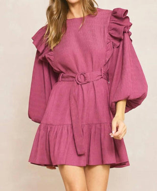 Entro - Bubble Sleeve Dress