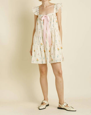 Aureum - Flutter Sleeve Mini Dress