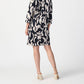 Joseph Ribkoff - Abstract Print Stretch Poplin Trapeze Dress