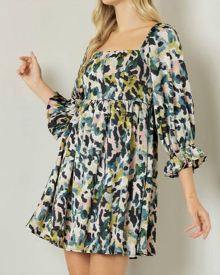 Entro - PRINT MINI DRESS