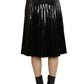 Dolce Cabo - Patent Leather Pleated Skirt