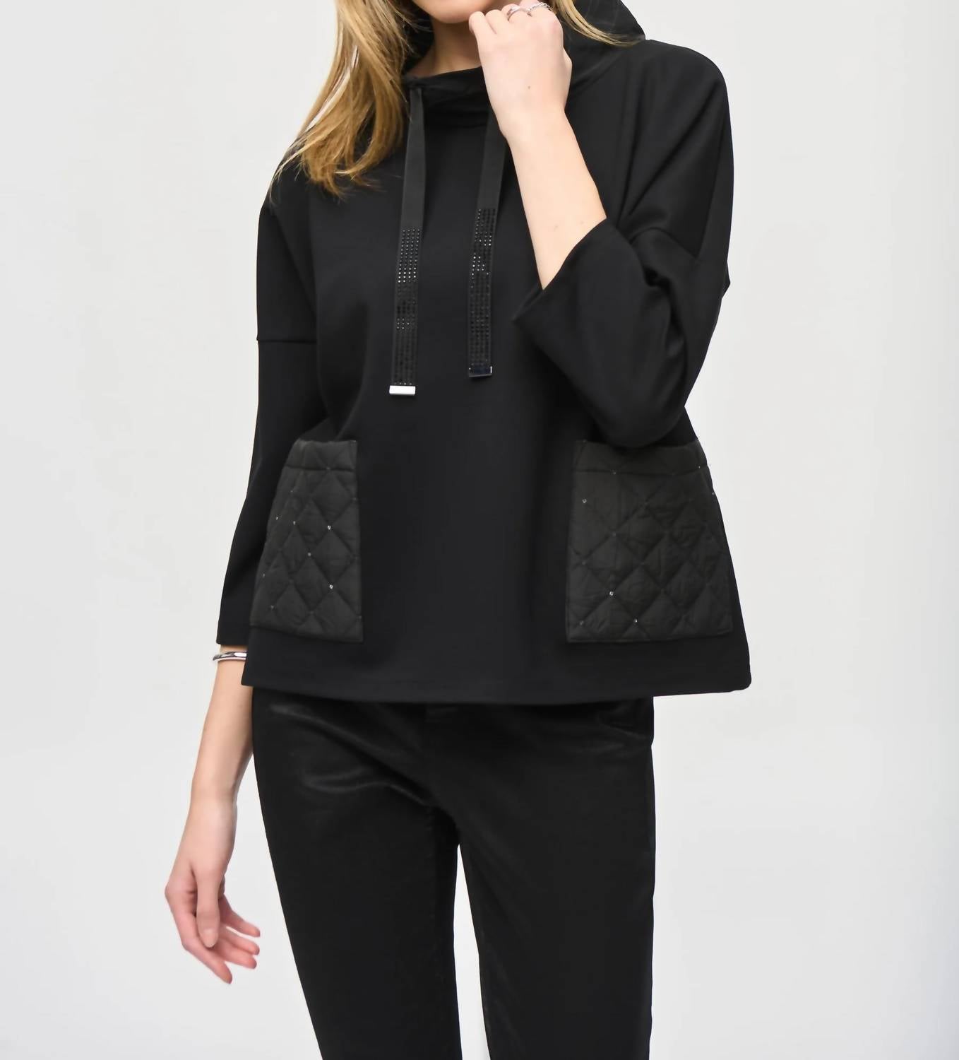 Joseph Ribkoff - Cowl Collar Boxy Top