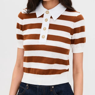 Frame - Women's The Bold Stripe Polo Shirt
