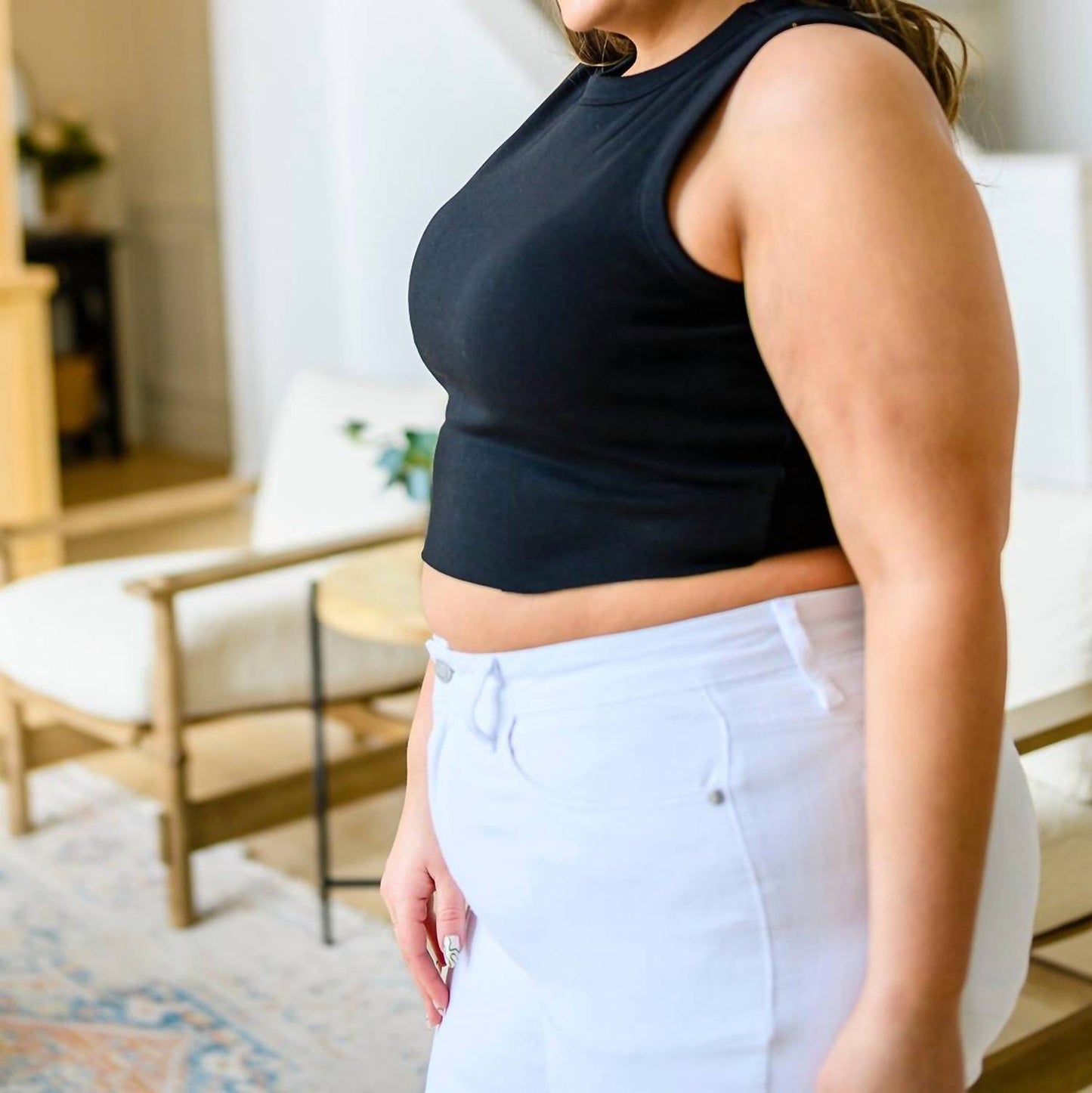 White Birch - Best Friends Cropped Tank