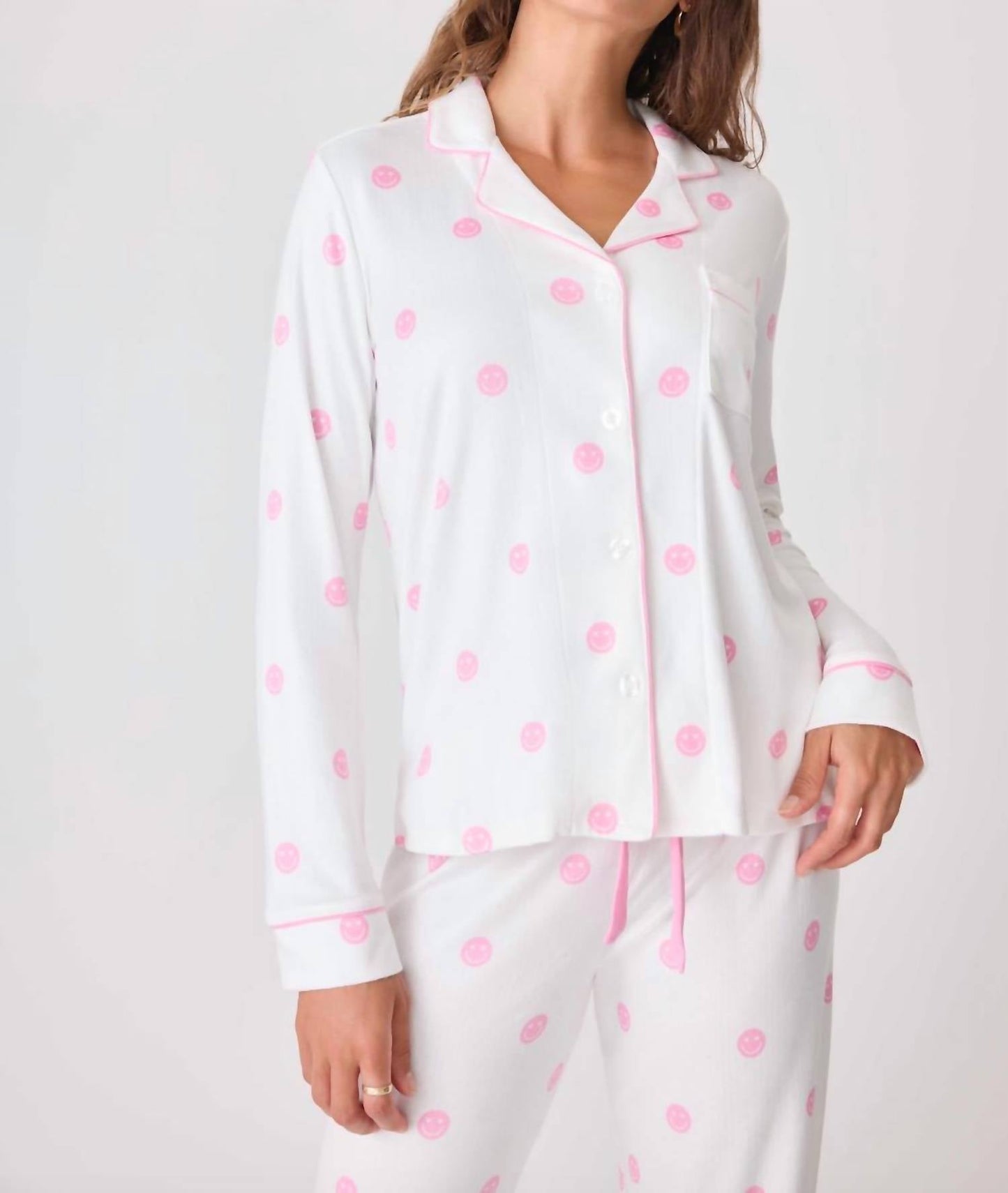 Pj Salvage - Choose Happy Long Sleeve Top