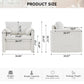 Modern Accent Chair Single Seater Ivory White
