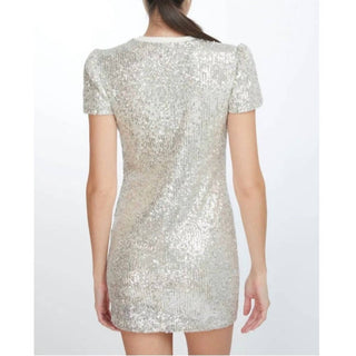 Generation Love - Donna Sequin Puff Sleeve Mini Dress