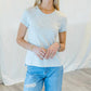 Erin Gray - Short Sleeve Jeans Crewneck Tee