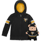 Cubcoats Transforming 2-in-1 Toddler Unisex Preschool Black Boston Bruins Full-Zip Hoodie & Soft Plushie Black