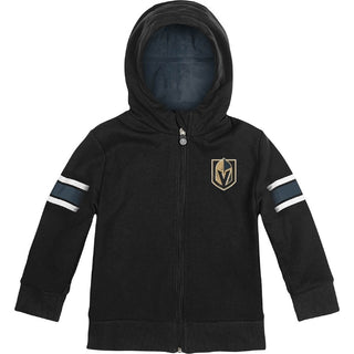 Cubcoats Transforming 2-in-1 Unisex Toddler Preschool Black Vegas Golden Knights Full-Zip Hoodie & Soft Plushie Black