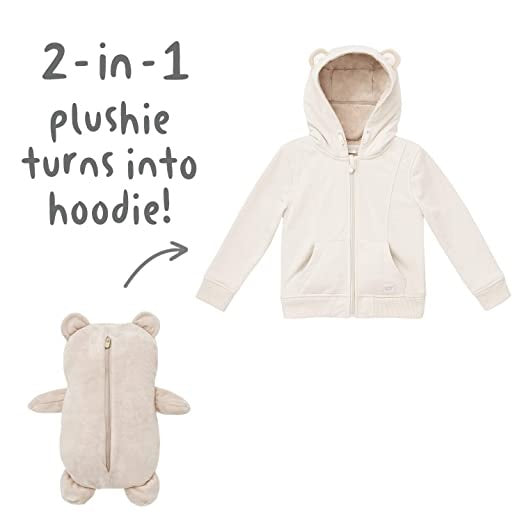 Cubcoats Kids Transforming 2 in 1 Bori Zip up Unisex Brown