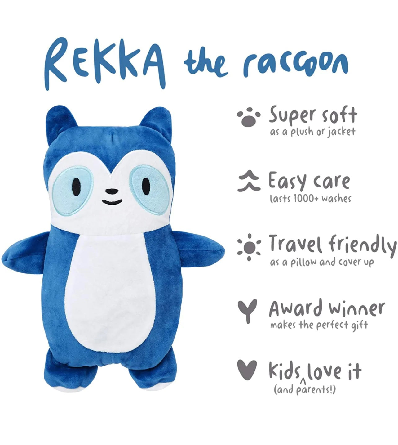 Cubcoats Kids Transforming 2 in 1 Rekka Zip up Unisex Blue