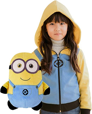 Cubcoats Transforming 2 in 1 Toddler Unisex Universal Studios Bob the Minion Stuffed Animal Hoodie Yellow
