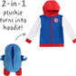 Cubcoats 2-in-1 Transforming Unisex Captain America Classic Zip-up Hoodie Blue