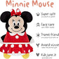 Cubcoats Transforming 2 in 1 Toddler Unisex Disney Minnie Mouse 2-in-1 Stuffed Animal Hoodie Red