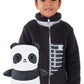 Cubcoats Transforming 2 in 1 Unisex Papo the Panda 2-in-1 Stuffed Animal Fleece Jacket Gray
