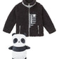 Cubcoats Transforming 2 in 1 Unisex Papo the Panda 2-in-1 Stuffed Animal Fleece Jacket Gray