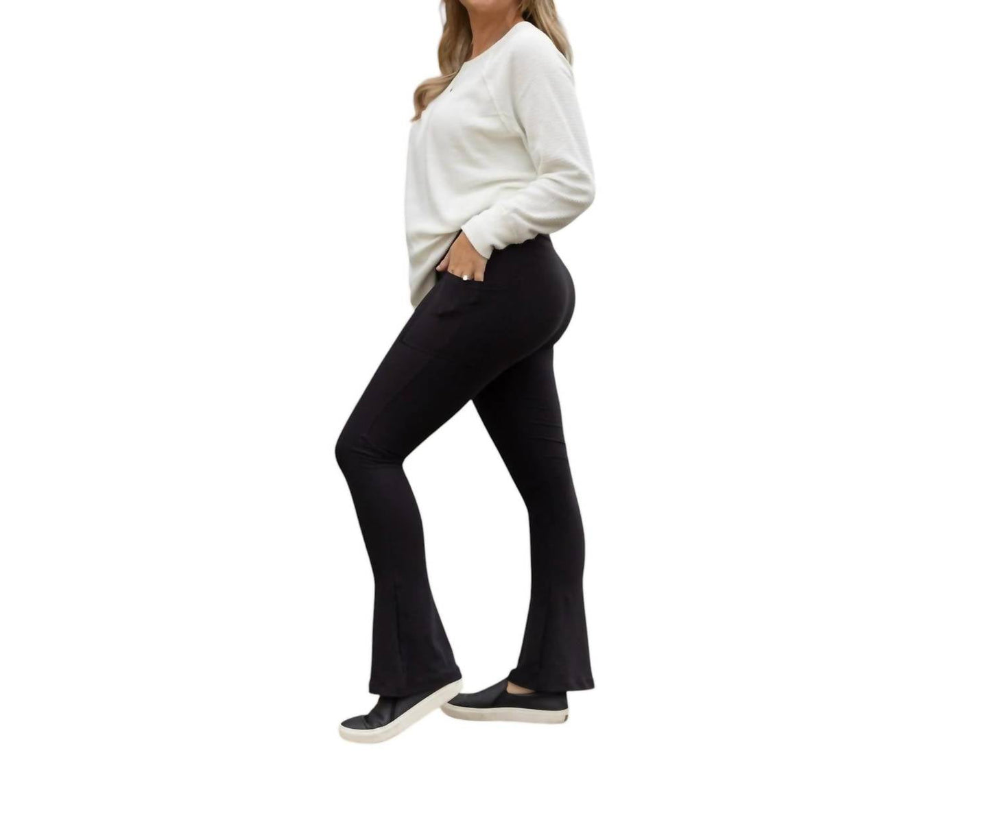Julia Rose - Flare Leggings With Pockets